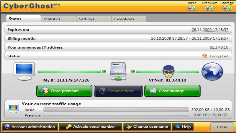 Πώς θα περιηγηθούμε ανώνυμα στο Internet με το CyberGhost VPN 8 pad_screenshot