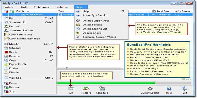 Πώς θα συγχρονίσουμε αρχεία και φακέλους, για ένα πλήρες Backup syncback-free-3